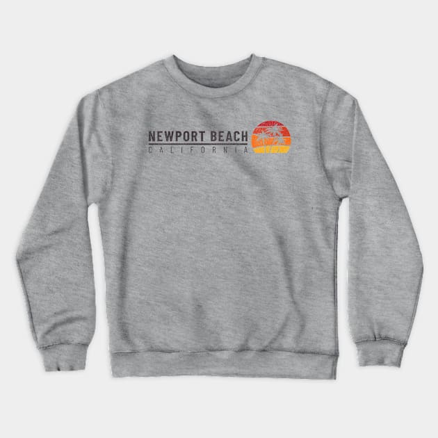 Newport Beach, California Crewneck Sweatshirt by Sisu Design